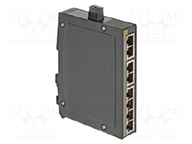 Industrial module: switch Ethernet; unmanaged; 9÷60VDC; RJ45
