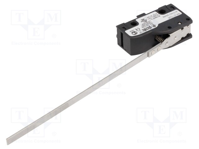 Microswitch SNAP ACTION; with lever; SPDT; 6A/250VAC; 5A/24VDC