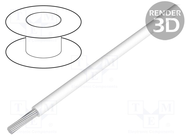Wire; ÖLFLEX® HEAT 180 SiF A; 1x0.25mm2; stranded; Cu; silicone
