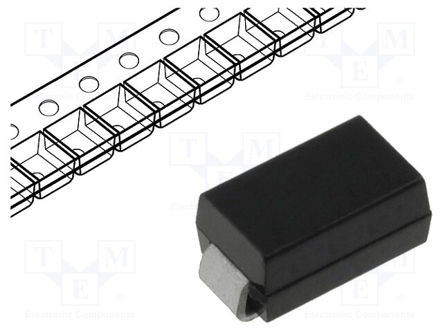 Diode: Zener; 1W; 100V; SMD; reel,tape; SMA; single diode; 5uA