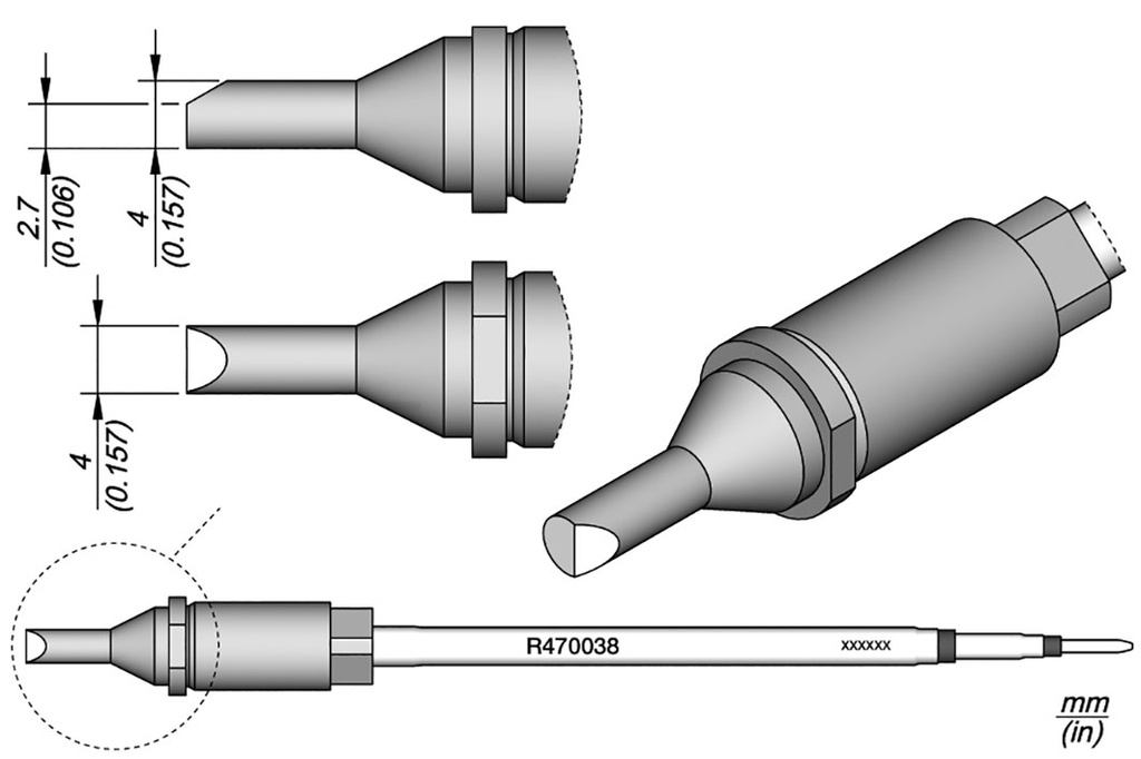Tip; special; 4mm