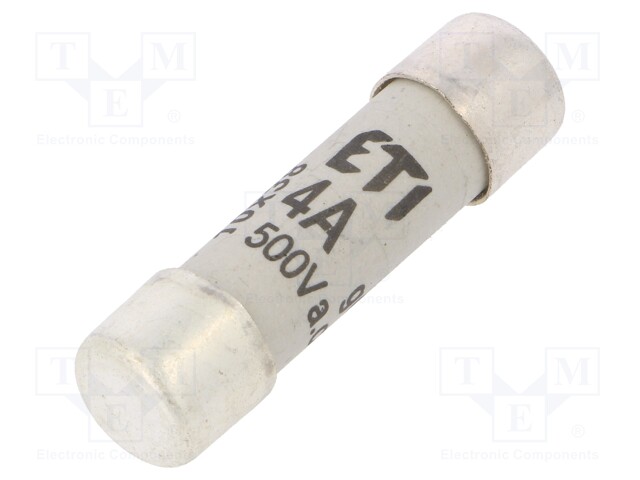 Fuse: fuse; gG; 4A; 500VAC; cylindrical; 10,3x38mm