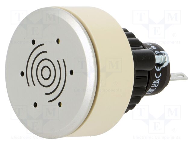 Transducer, Buzzer, Continuous, 24 Vdc, 95 dBA, 25 mA, 2.8 kHz