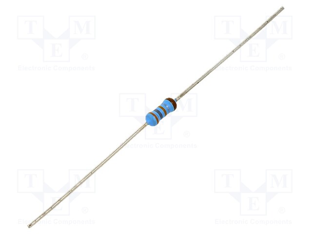 Resistor: thin film; THT; 3.83Ω; 600mW; ±5%; Ø2.5x6.5mm; 50ppm/°C