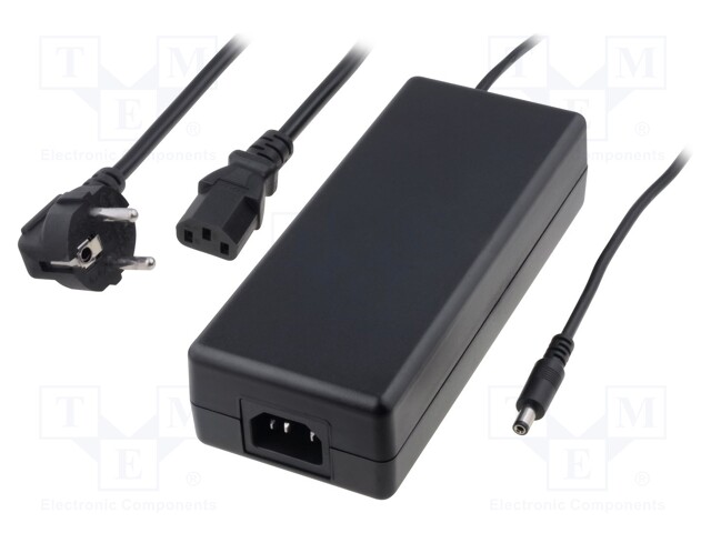 Power supply: switched-mode; 12VDC; 10A; Out: 5,5/2,1; 120W; 0÷40°C