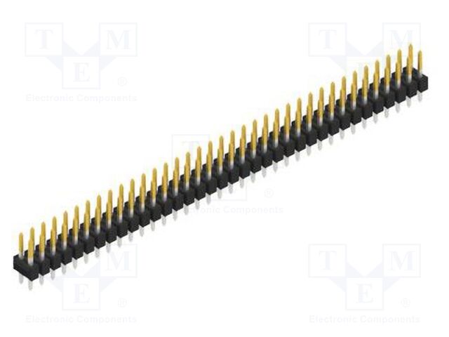 Connector: pin strips; pin header; male; PIN: 72; 2.54mm; THT; 2x36