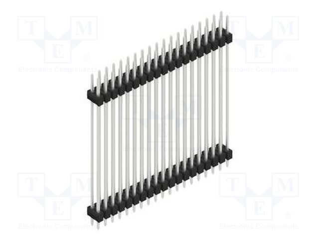 Connector: pin strips; pin header; male; PIN: 38; 2.54mm; THT; 2x19