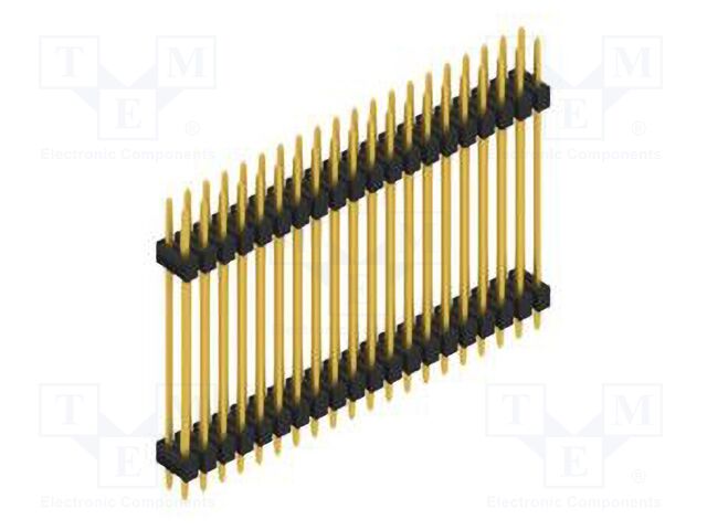 Connector: pin strips; pin header; male; PIN: 40; 2.54mm; THT; 2x20