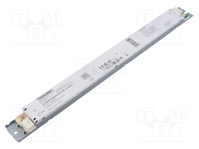 Power supply: switched-mode; LED; 55W; 15÷54VDC; 350÷1050mA; IP20