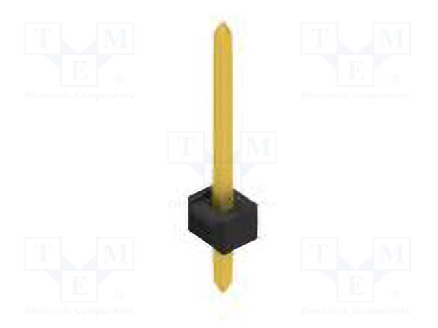 Connector: pin strips; pin header; male; PIN: 1; 2.54mm; THT; 1x1