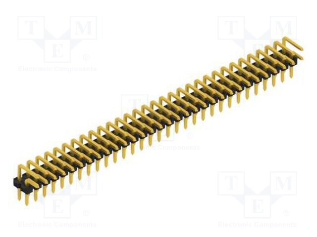 Connector: pin strips; pin header; male; PIN: 62; 2.54mm; THT; 2x31