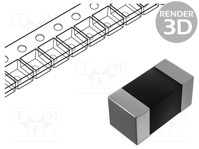 Thermistor, NTC, 22 kohm, NCP Series, 3950 K, SMD, 0603 [1608 Metric]