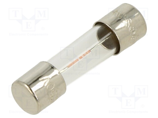 Fuse: fuse; time-lag; 50mA; 250VAC; cylindrical,glass; 5x20mm; S506