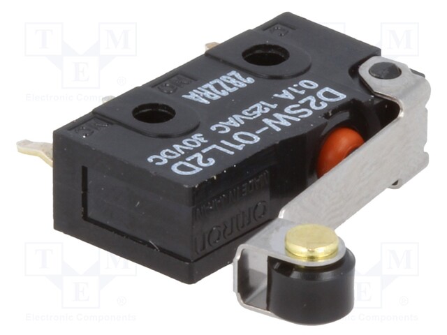 Microswitch SNAP ACTION; with lever (with roller); SPDT; Pos: 2
