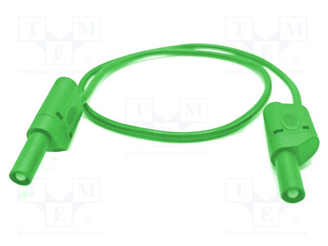 Test lead; 32A; banana plug 4mm,both sides; Urated: 1kV; Len: 1.5m