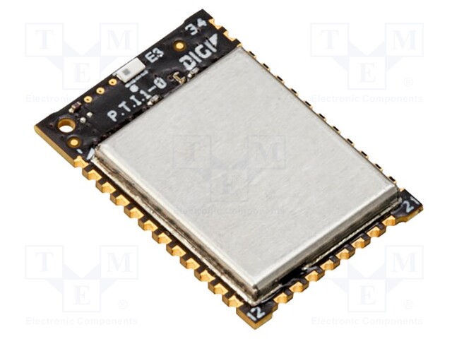 Module: RF; XBee; 2.4GHz; I2C,SPI,UART; -103dBm; 8dBm; SMD; 32/14mA