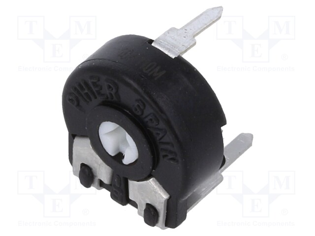 Potentiometer: mounting; single turn,horizontal; 10kΩ; 150mW