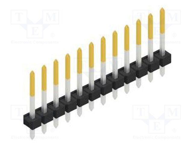 Connector: pin strips; pin header; male; PIN: 12; 2.54mm; THT; 1x12