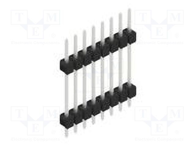 Connector: pin strips; pin header; male; PIN: 8; 2.54mm; THT; 1x8
