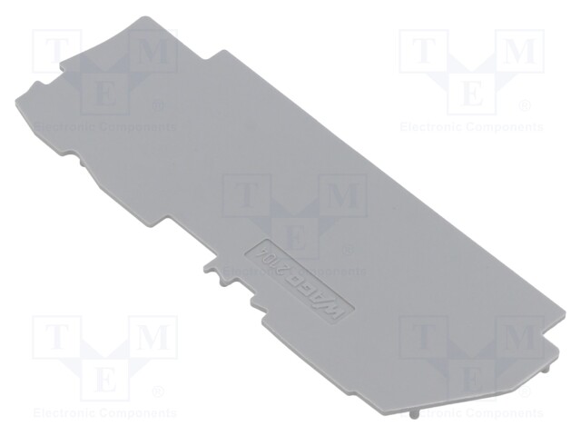 End plate; grey; 2104