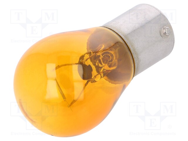 Filament lamp: automotive; BAU15S; orange; 12V; 21W; VISIONPRO