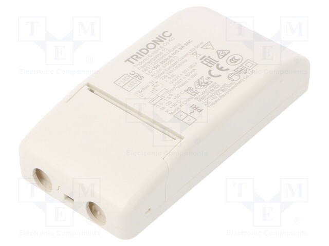 Power supply: switched-mode; LED; 15W; 30÷43VDC; 350mA; 198÷264VAC