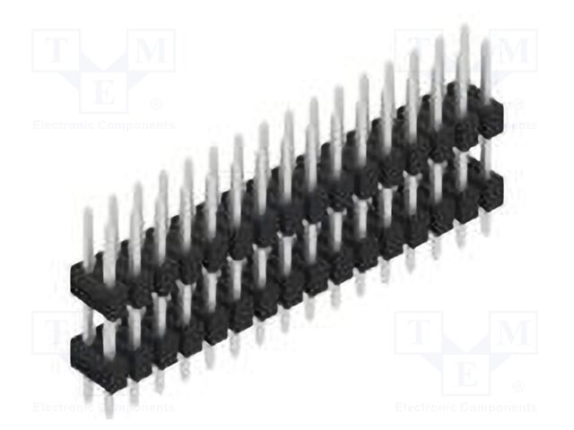 Connector: pin strips; pin header; male; PIN: 32; 2.54mm; THT; 2x16