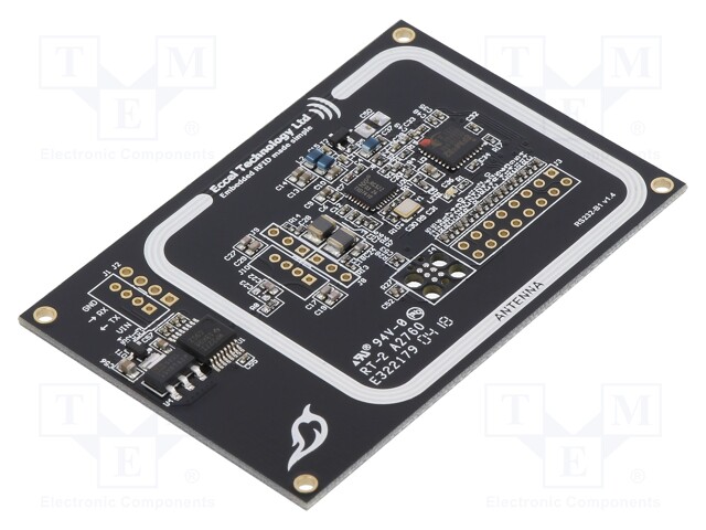 RFID reader; antenna; 75x50mm; RS232 TTL; 4.5÷25V; f: 13,56MHz