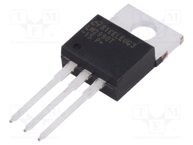 IC: voltage regulator; LDO,fixed; -15V; 1.8A; TO220; THT