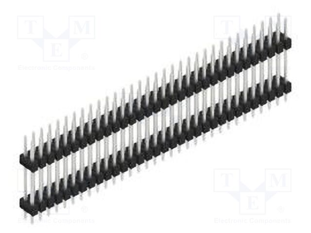 Connector: pin strips; pin header; male; PIN: 64; 2.54mm; THT; 2x32