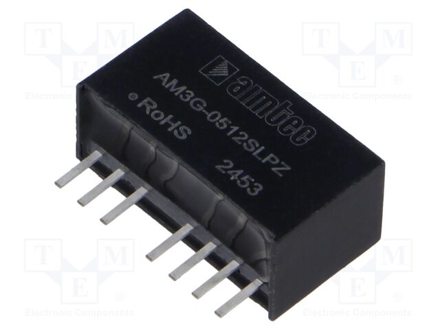 Converter: DC/DC; 3W; Uin: 4.5÷9V; Uout: 12VDC; Iout: 208mA; SIP8; THT