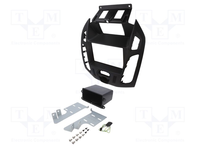 Radio mounting frame; Ford; 2 DIN; black