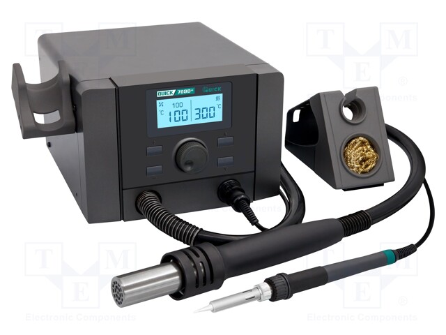 Hot air soldering station; digital; 100÷500°C; Equipment: stand