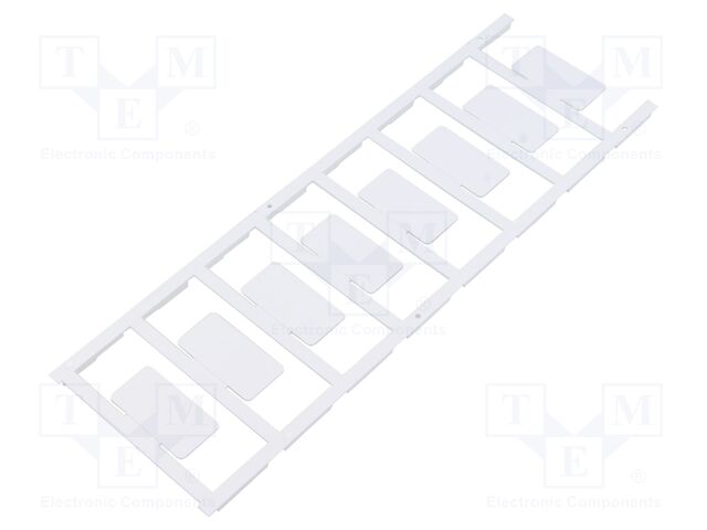 Label; polyamide 66; white; -40÷60°C; UL94V-2; 18x35mm