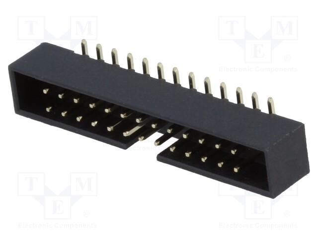 Socket; IDC; male; PIN: 26; vertical; SMT; gold flash; 2mm