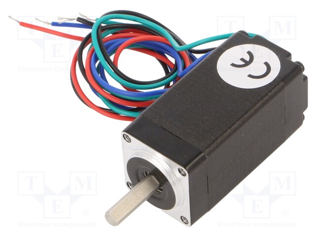 Motor: stepper; 4.3VDC; Shaft: D spring; max.29mNm; Dim: 20x20x42mm