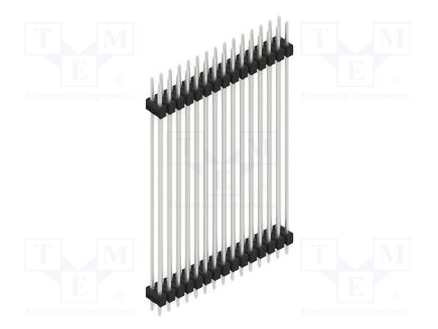 Connector: pin strips; pin header; male; PIN: 30; 2.54mm; THT; 2x15