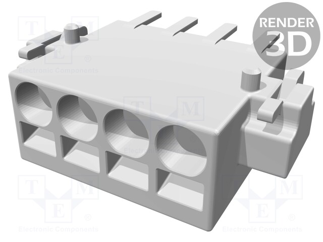 Connector: wire-board; female; PIN: 4; 2.54mm; Series: har-flexicon