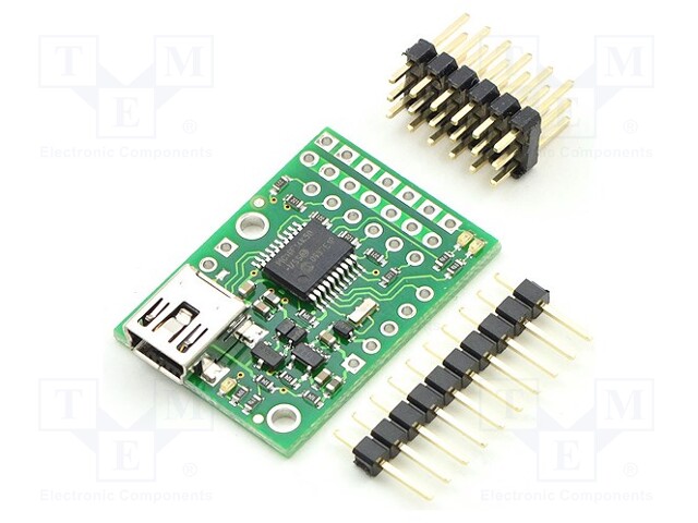 Servo controller; USB-UART; Channels: 6; Kit: module,connectors
