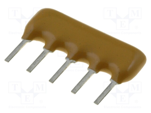 Resistor network: X; 2.2kΩ; No.of resistors: 4; THT; 0.2W; ±2%; 100V