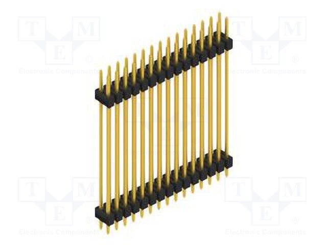 Connector: pin strips; pin header; male; PIN: 30; 2.54mm; THT; 2x15