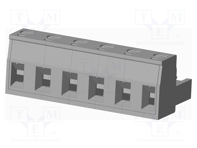 Connector: pluggable terminal block; plug; female; straight; grey