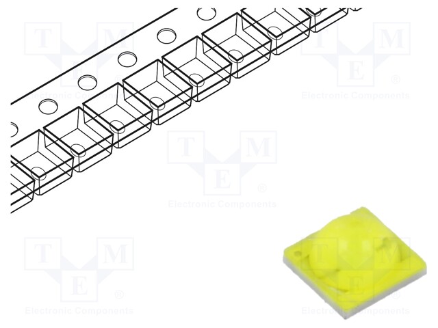 LED; white cold; 5500-6000(typ)-6500K; 180÷200lm; 120°; 700mA