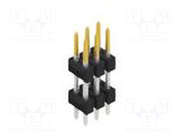 Connector: pin strips; pin header; male; PIN: 6; 2.54mm; THT; 2x3