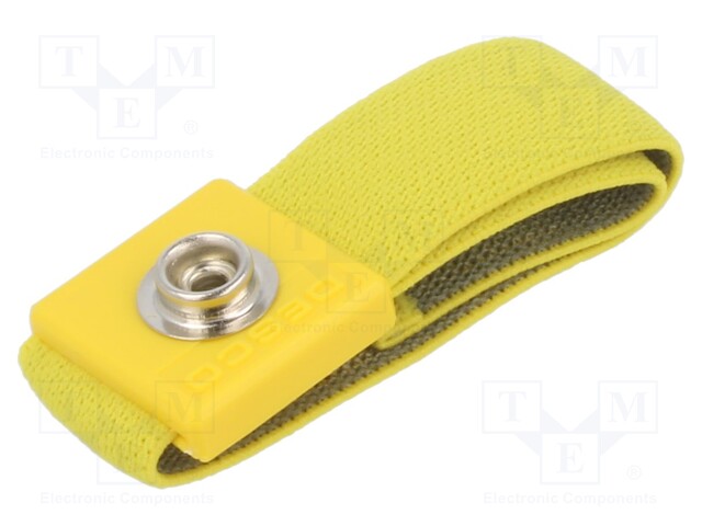 Wristband; ESD; Features: antialergic; yellow; 10mm