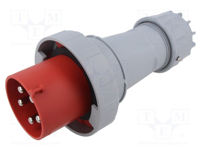 Connector: AC supply; plug; male; 125A; IEC 60309; IP67; PIN: 5E-12