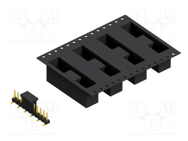Connector: pin strips; pin header; male; PIN: 11; 2.54mm; SMT; 1x11
