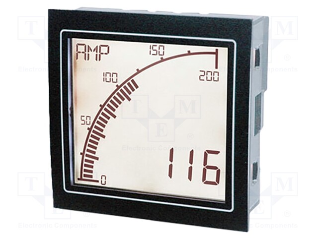 Amperometer; digital,mounting,programmable; on panel; 30÷400Hz