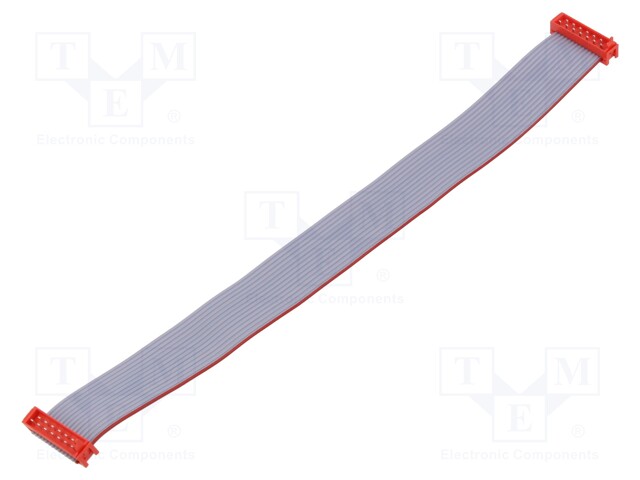 PIN: 14; Layout: 2x7; Cable ph: 1.27mm; Len: 200mm; plug; plug; male