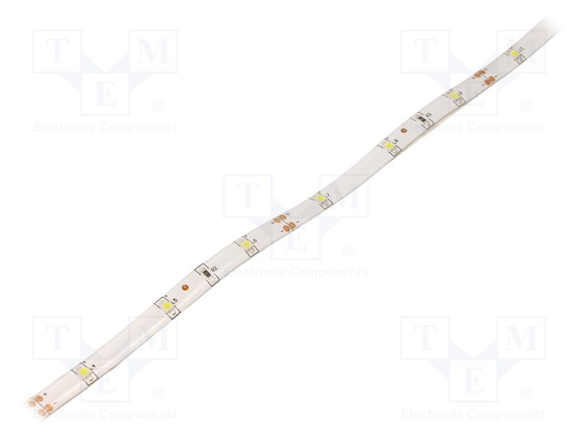 LED tape; white cold; LED/m: 30; SMD; 3528; 12V; W: 8mm; 120°; in gel